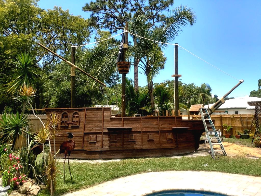 Оригинальный детский игровой домик - Пиратский корабль - фото 12