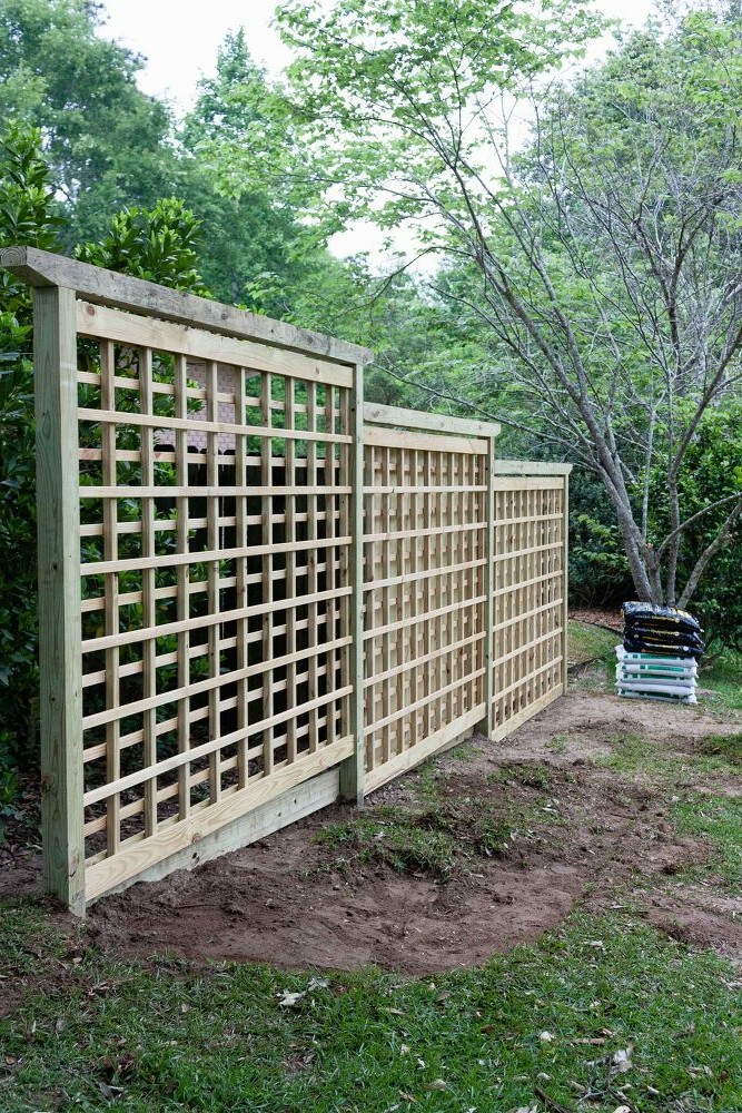 Оригинальный забор из шпалер - фото 7