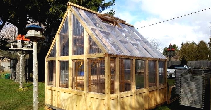 Теплица из кедрового дерева 4*4 метра - фото 8