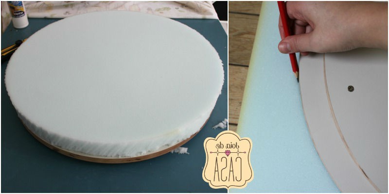 Пуфик из барабана стиральной машины - фото 6