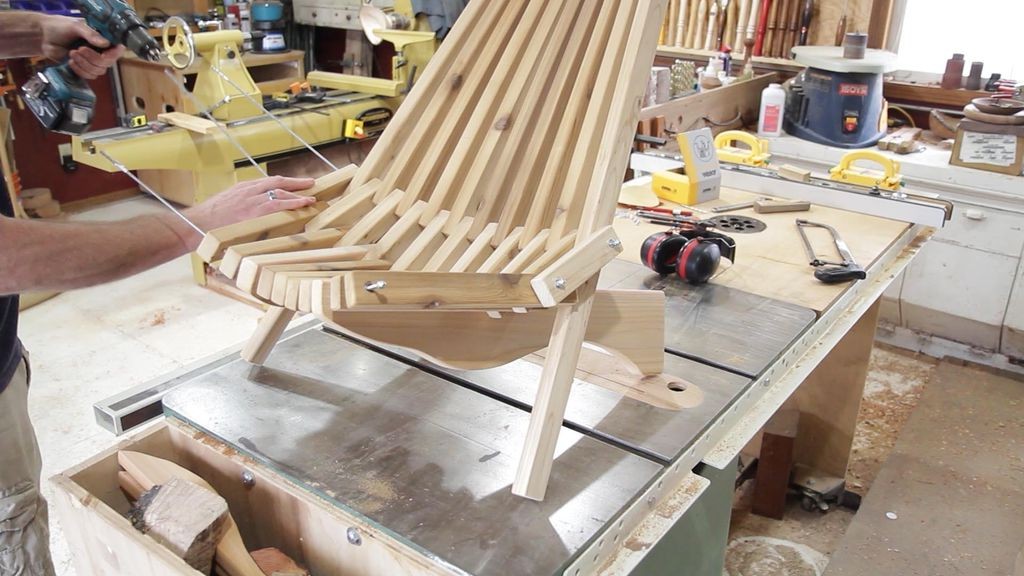 Складной кедровый стул - фото 3