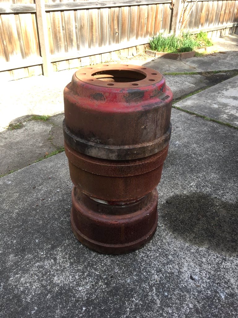 Буржуйка из тормозных барабанов - фото 4