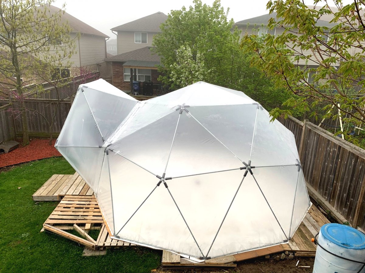 Оригинальная геодезическая теплица - фото 7