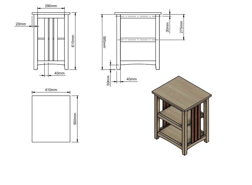 Необычный прикроватный столик - фото 10