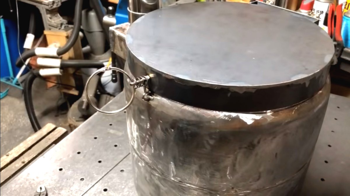 Буржуйка из старого газового баллона - фото 48