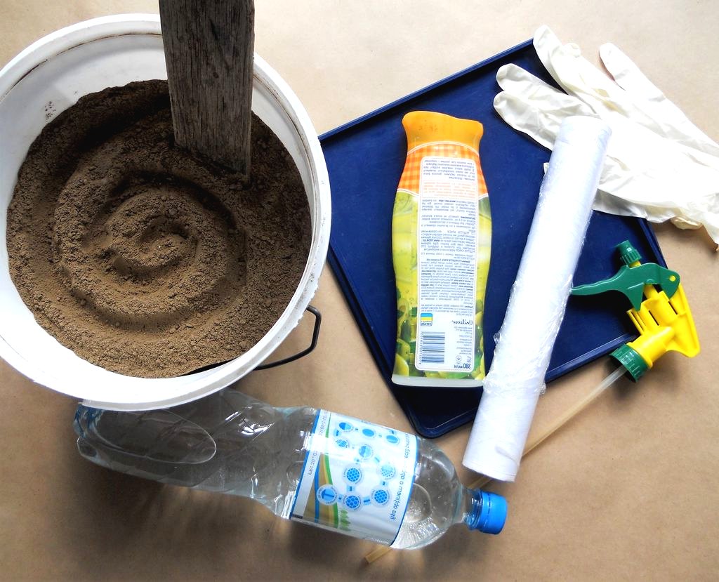 Клумба из цемента в форме лилии - фото 6