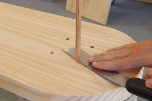 Деревянная скамья - фото 6