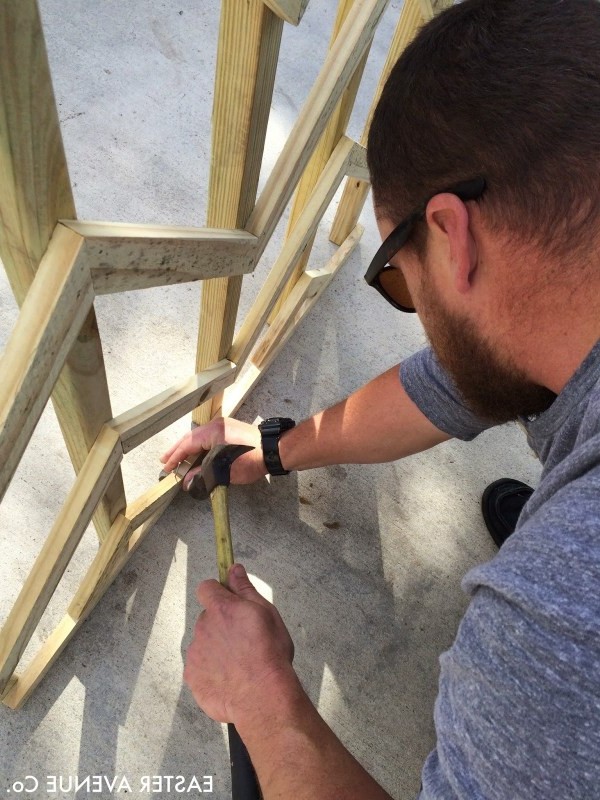 Декоративная решётка из дерева - фото 12