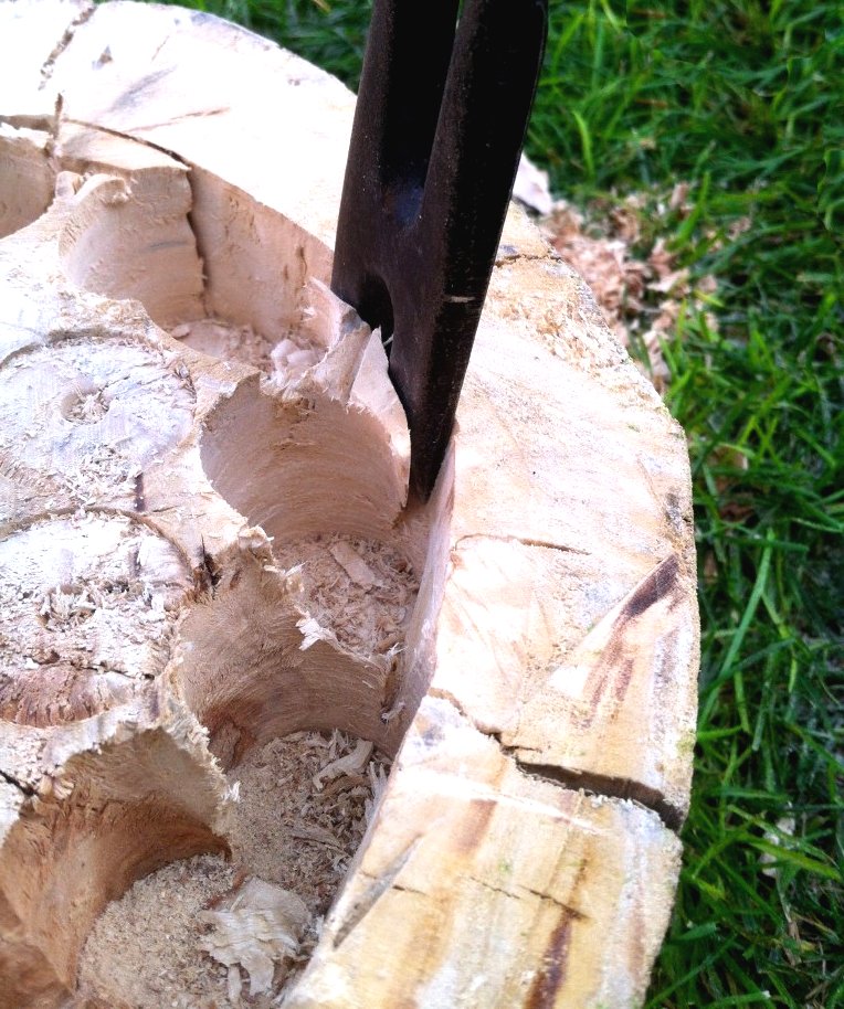 Цветочный горшок из пня - фото 7