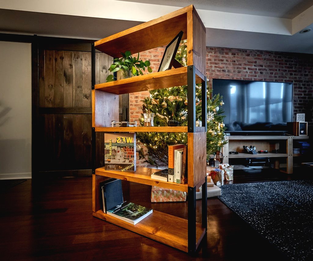 Стеллаж своими руками из дерева - фото 3