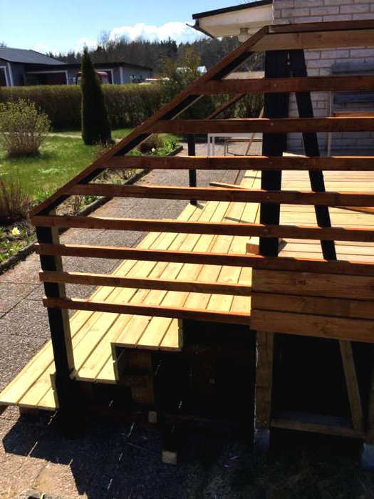 Закрытая веранда у дома - фото 13