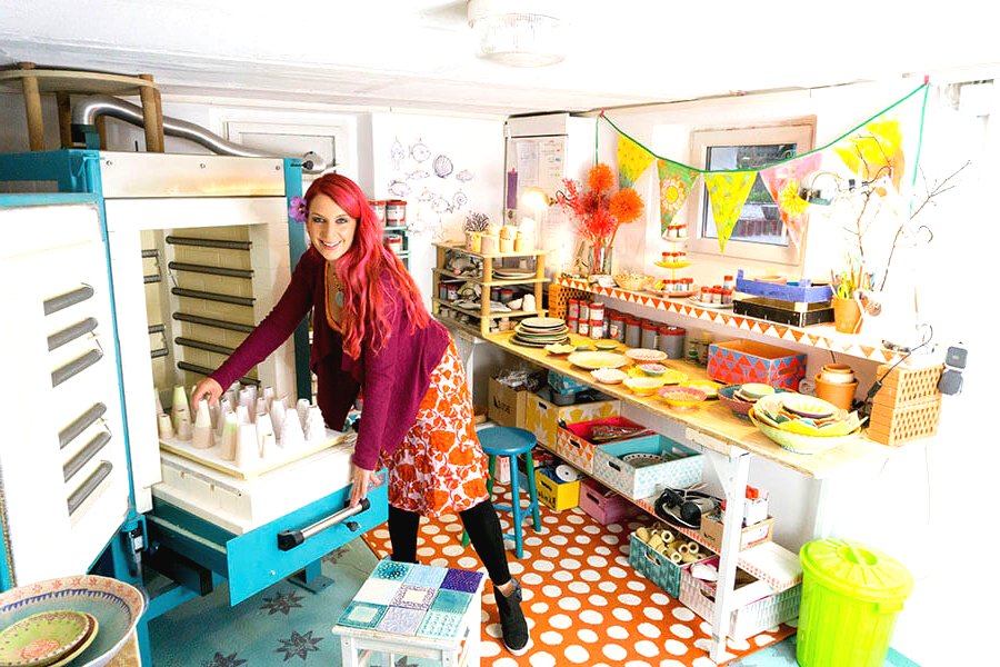 Оригинальные глиняные тарелки - фото 8