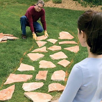 Садовая дорожка из камня - фото 2