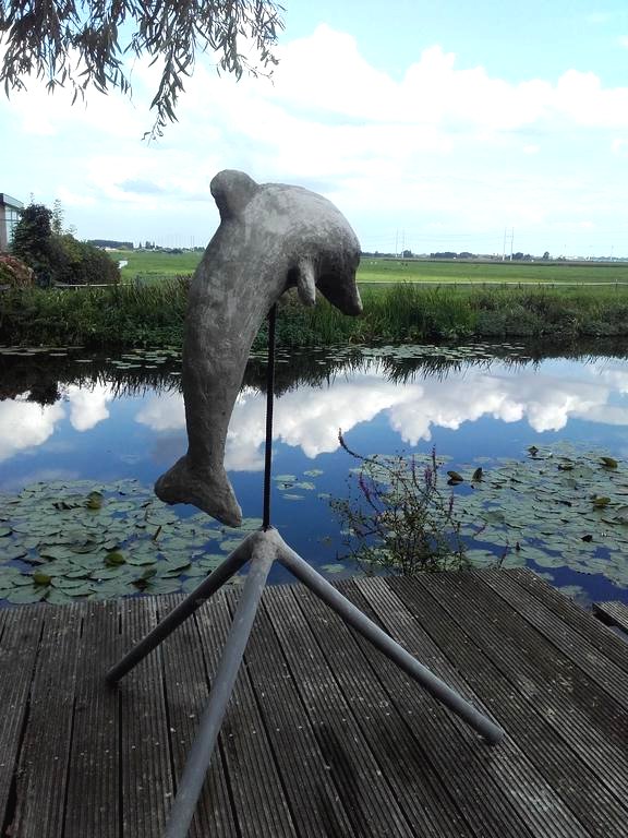 Рыба из бетона для пруда своими руками - фото 26