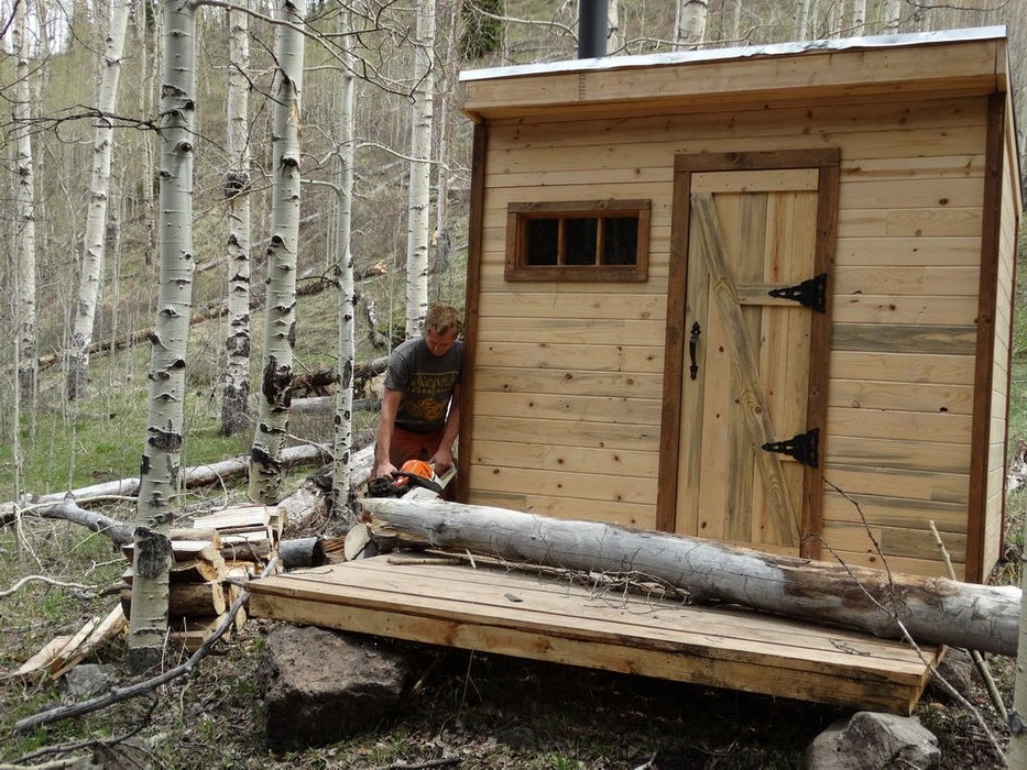 Маленькая сауна из сосны - фото 14