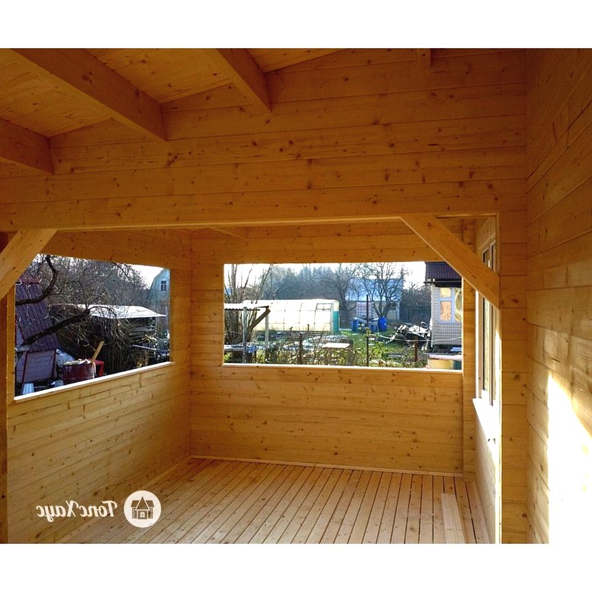 Двухэтажный дом с верандой из бруса - фото 7