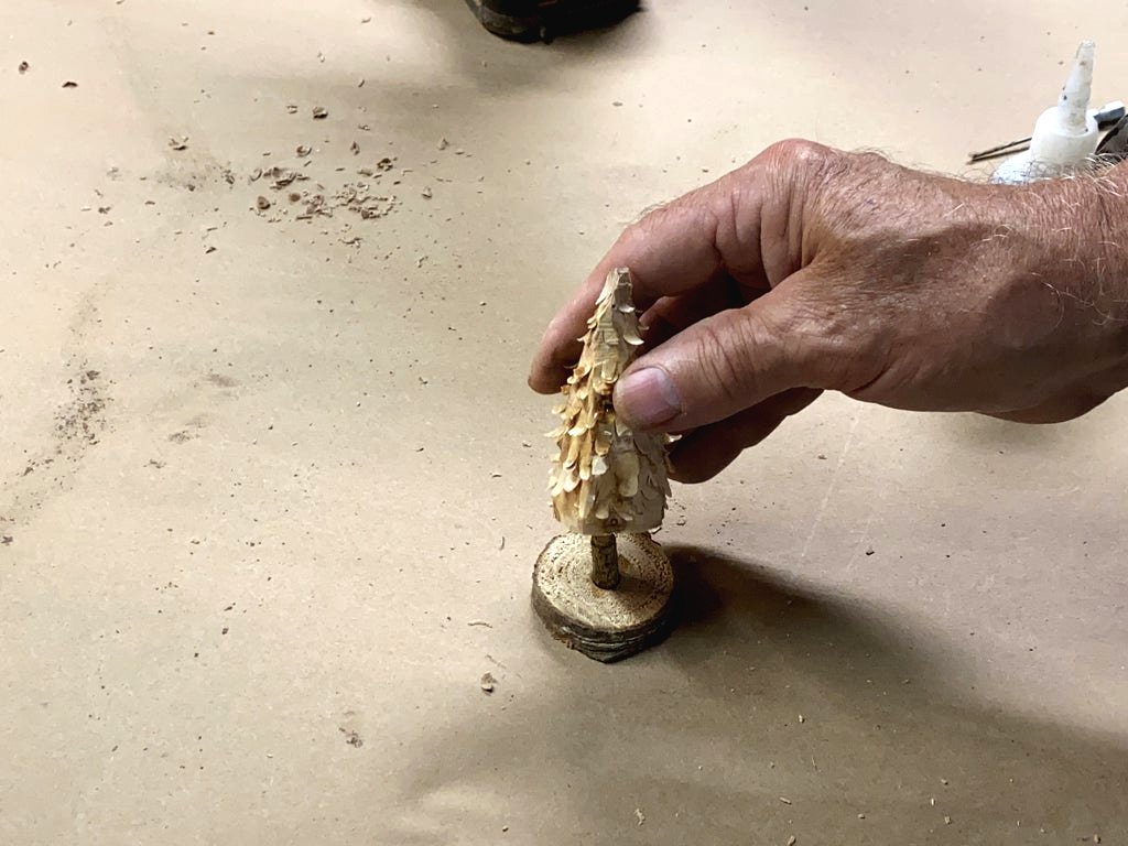 Маленькие настольные елочки своими руками - фото 8