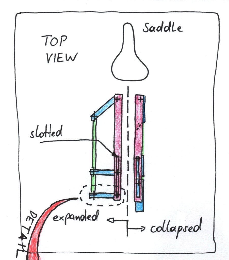 Складной велосипедный багажник - фото 3