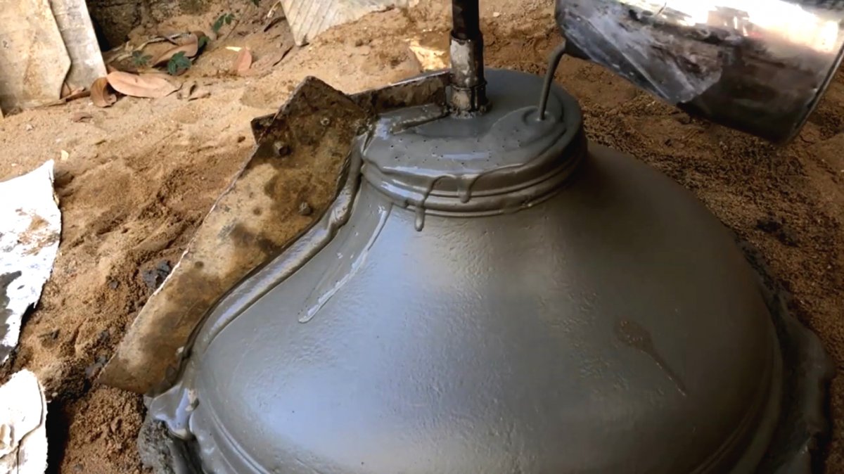 Садовый фонтан с имитацией под гранитный камень - фото 32