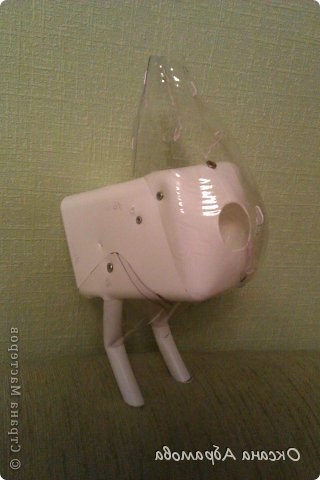 Голубь из пластиковых бутылок - фото 6