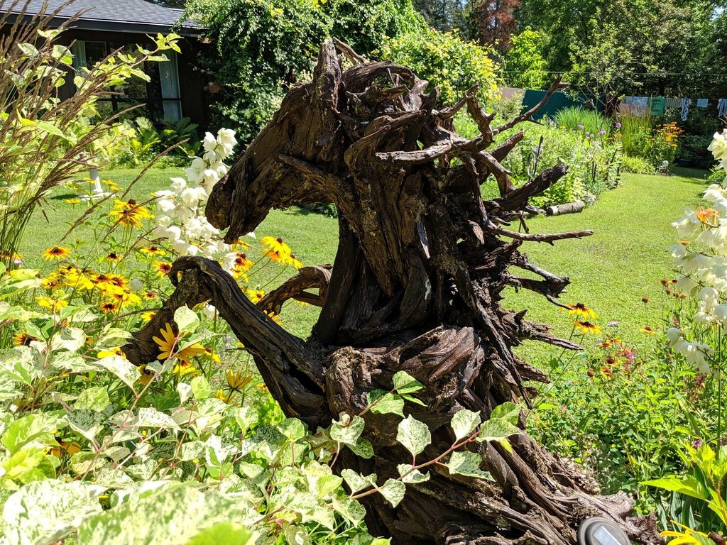 Скульптура лошади из коряг - фото 13