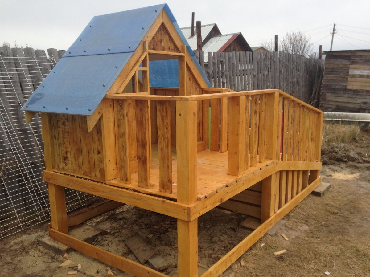 Детский домик на даче своими руками - фото 16