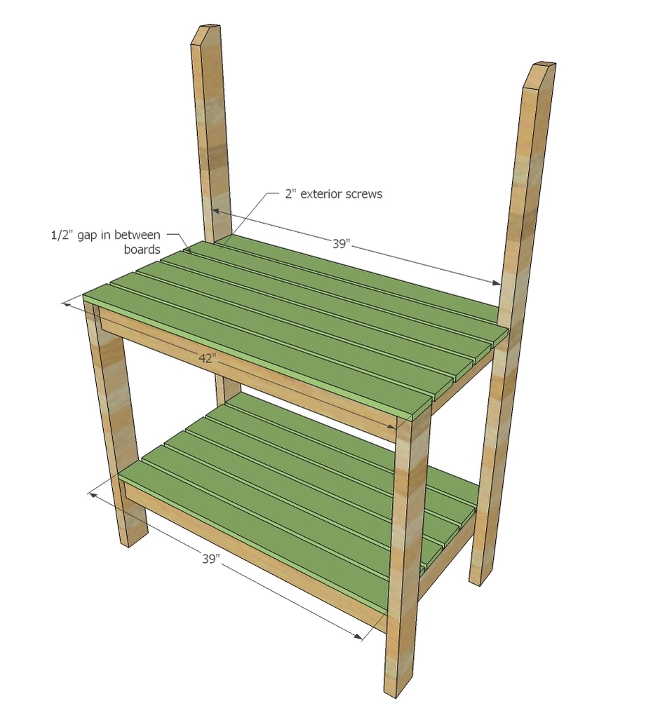 Стол для садовых инструментов - фото 5