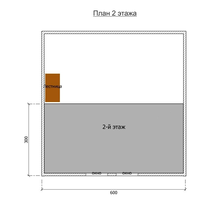 Каркасный дом из дерева 6х6 метров - фото 9