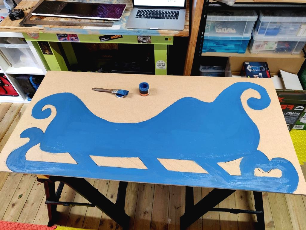 Рождественские сани из фанеры - фото 4