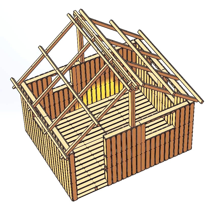 Игровой домик из поддонов - фото 21