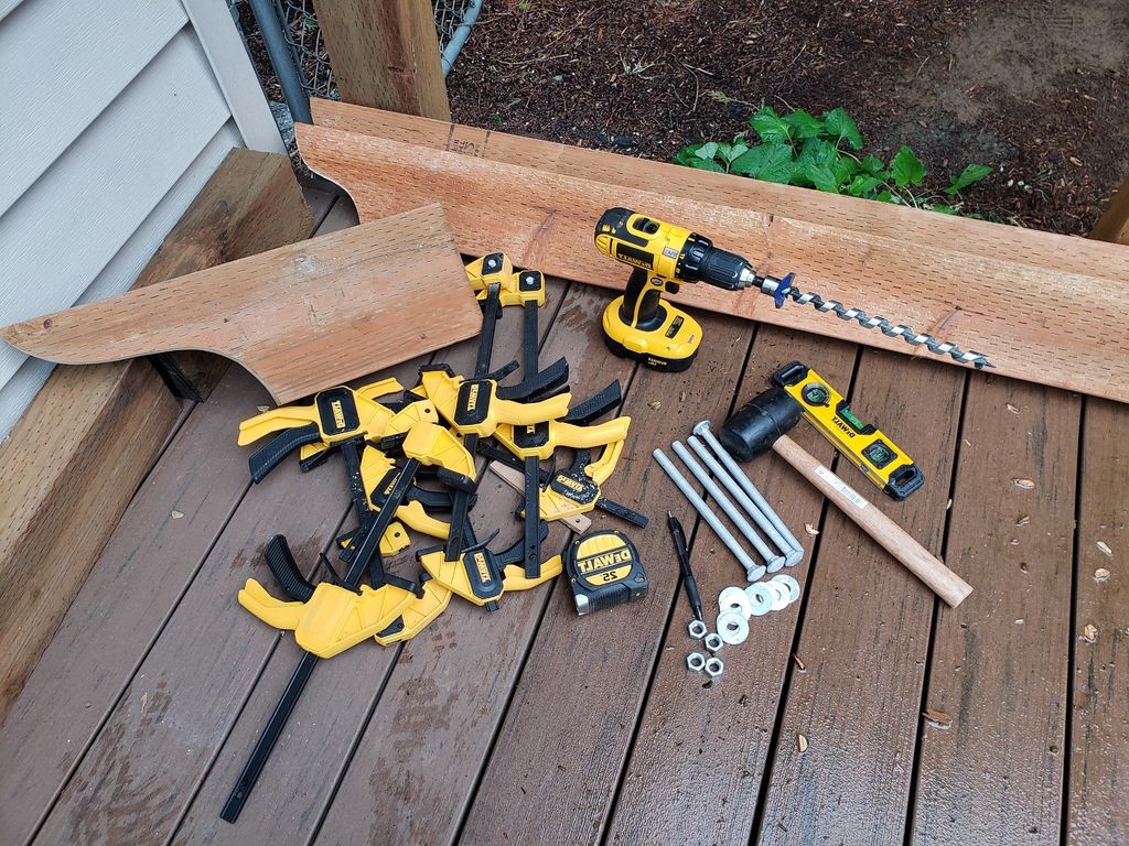 Арка из дерева с двойными качелями - фото 25