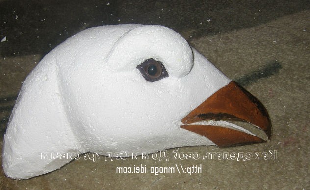 Птица Глухарь из пластиковых бутылок - фото 7