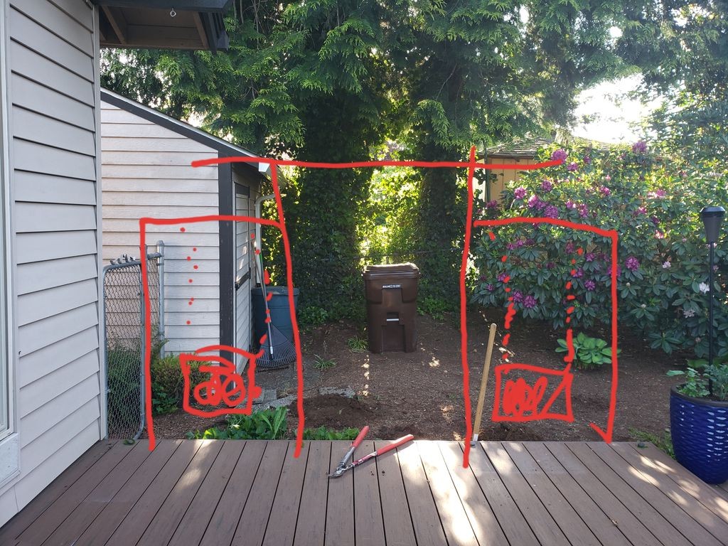 Арка из дерева с двойными качелями - фото 3