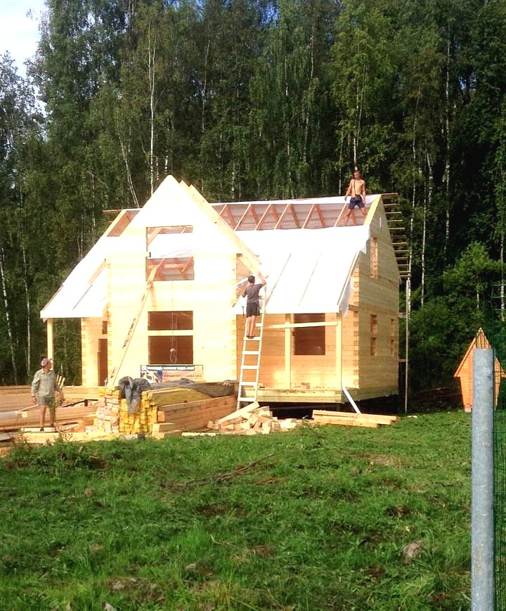 Очень красивый дом из бруса - фото 13