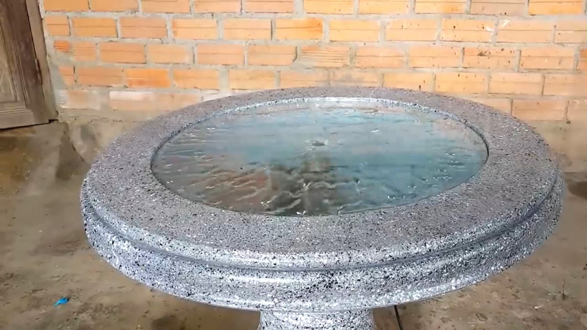 Садовый фонтан с имитацией под гранитный камень - фото 54