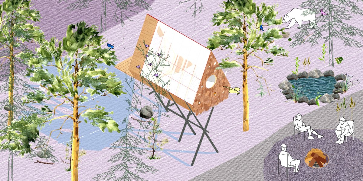 Необычный лесной домик - фото 12