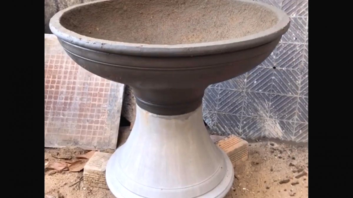 Садовый фонтан с имитацией под гранитный камень - фото 26