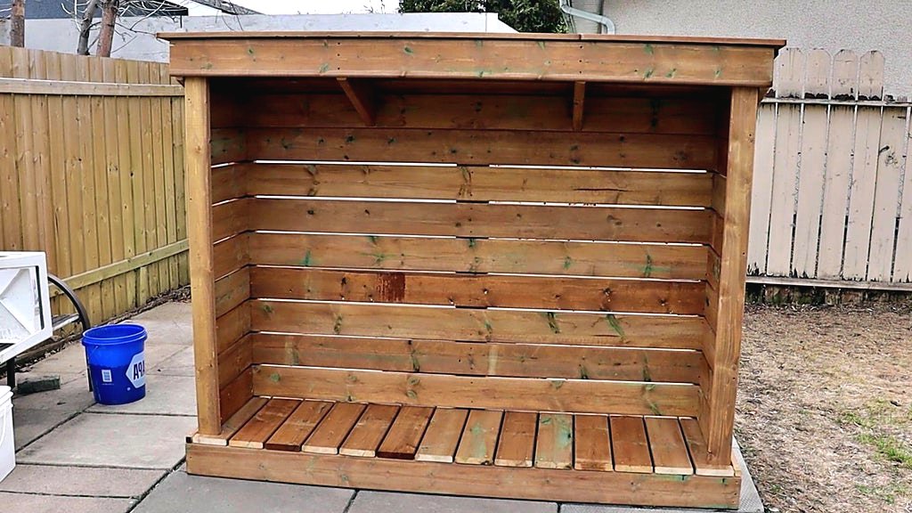 Дровник своими руками для дачи - фото 2
