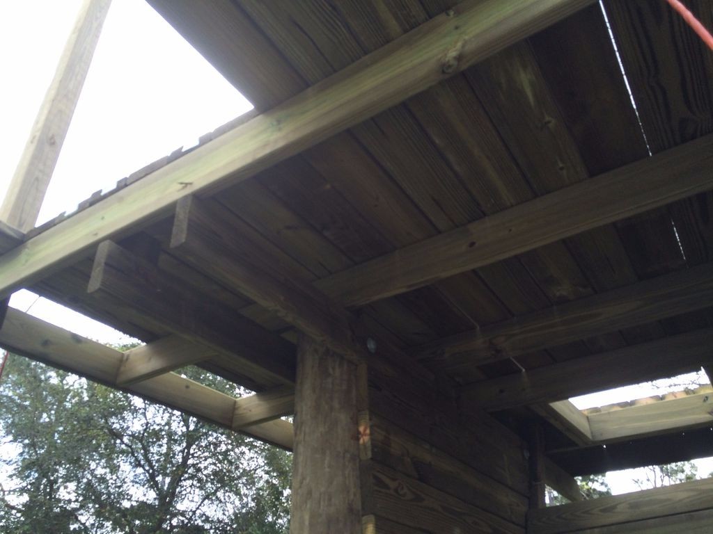 Детский дом на столбах со стеной для скалолазания - фото 14