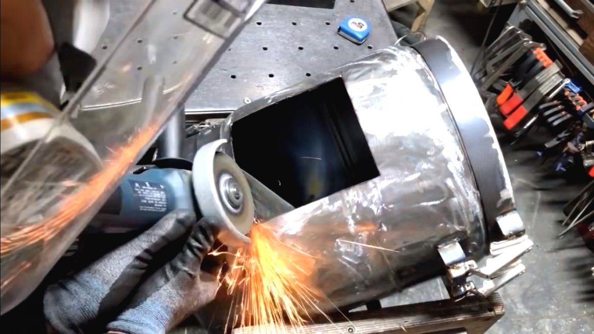 Буржуйка из старого газового баллона - фото 50