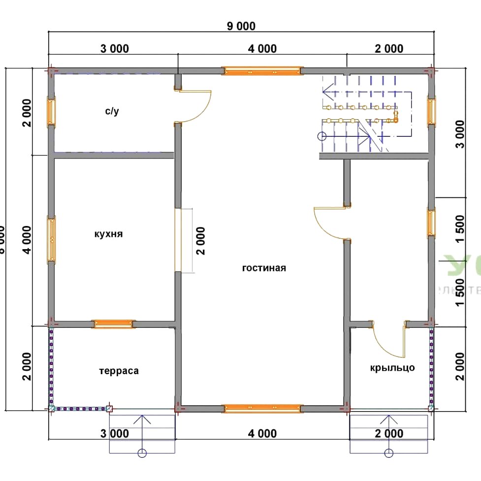Очень красивый дом из бруса - фото 17