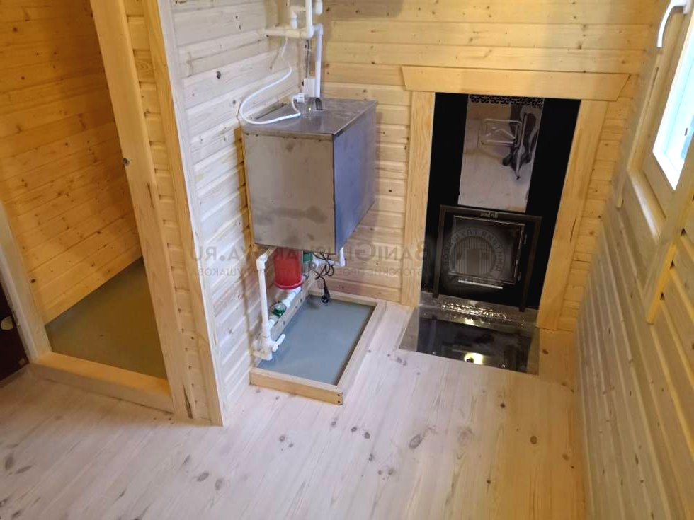 Необычная угловая баня - фото 4