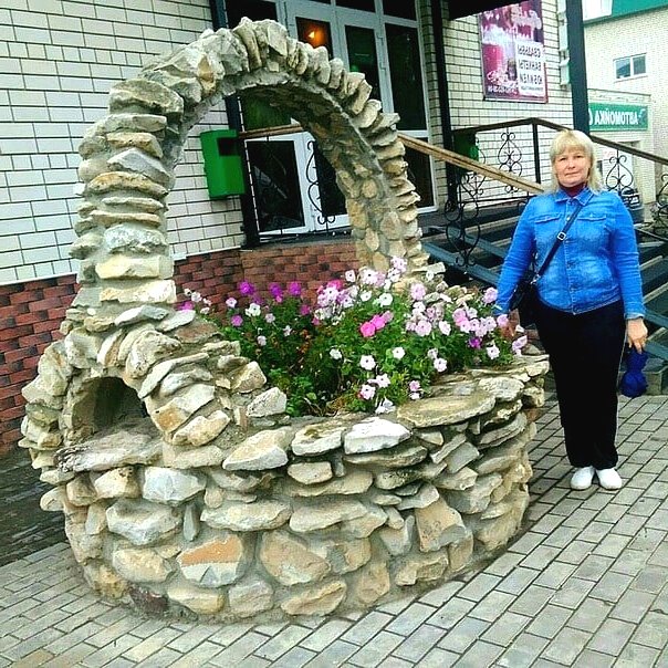 Клумбы своими руками в форме корзин - фото 4