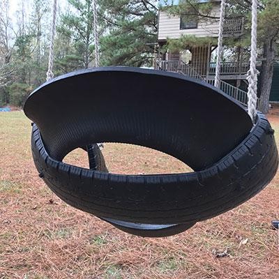 Качели из покрышки - фото 3