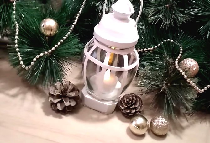 Новогодний фонарь своими руками - фото 2