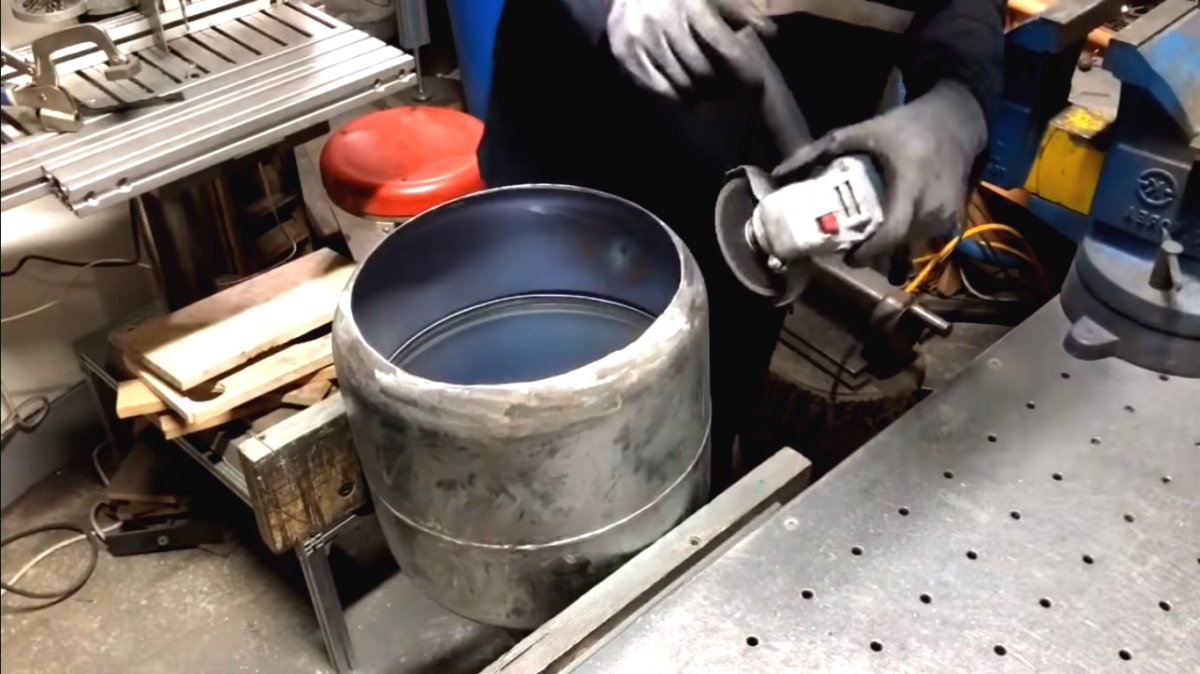 Буржуйка из старого газового баллона - фото 13