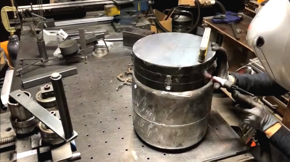 Буржуйка из старого газового баллона - фото 35