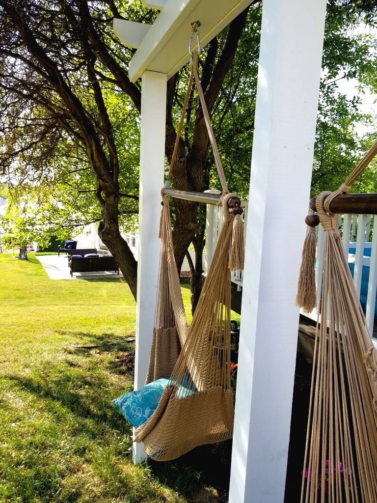 Как сделать качели на даче своими руками - фото 13