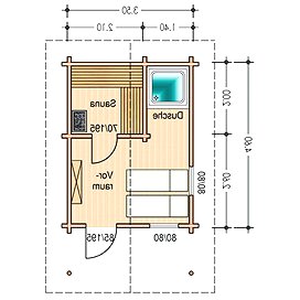 Бревенчатая сауна - фото 7