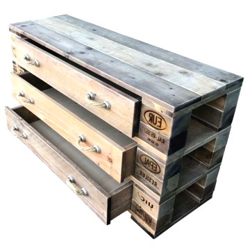 Комод с ящиками из поддонов - фото 5